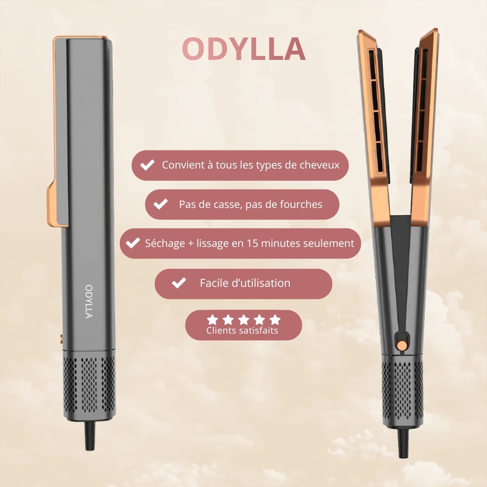 ODYLLA® - LISSEUR SÉCHANT 2 EN 1