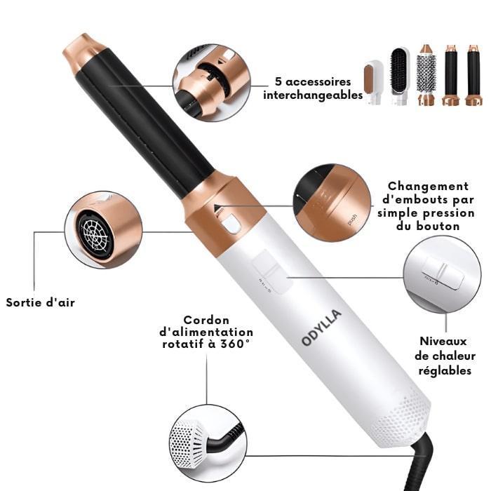 ODYLLA® - BROSSE SOUFFLANTE 5 EN 1 + E-Book Offert