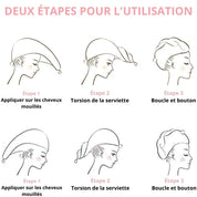 ODYLLA® - SERVIETTE POUR CHEVEUX