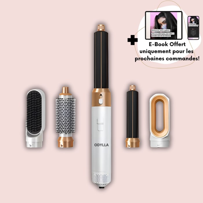 ODYLLA® - BROSSE SOUFFLANTE 5 EN 1 + E-Book Offert