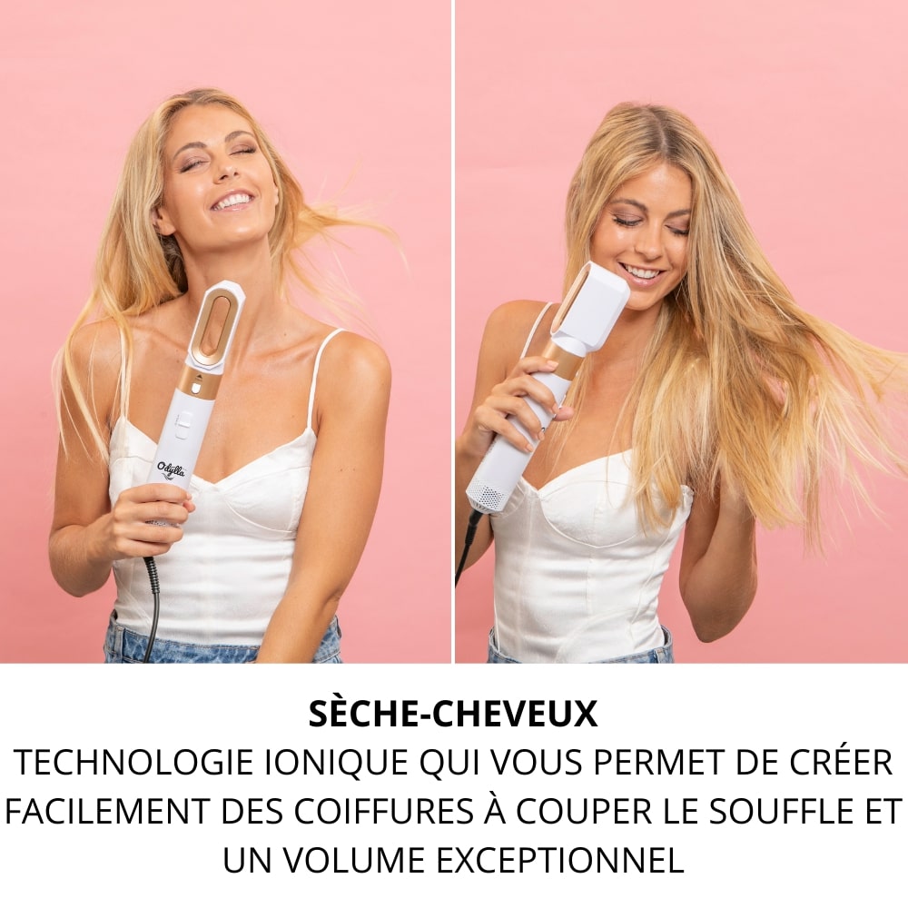 ODYLLA® - BROSSE SOUFFLANTE 5 EN 1 + E-Book Offert