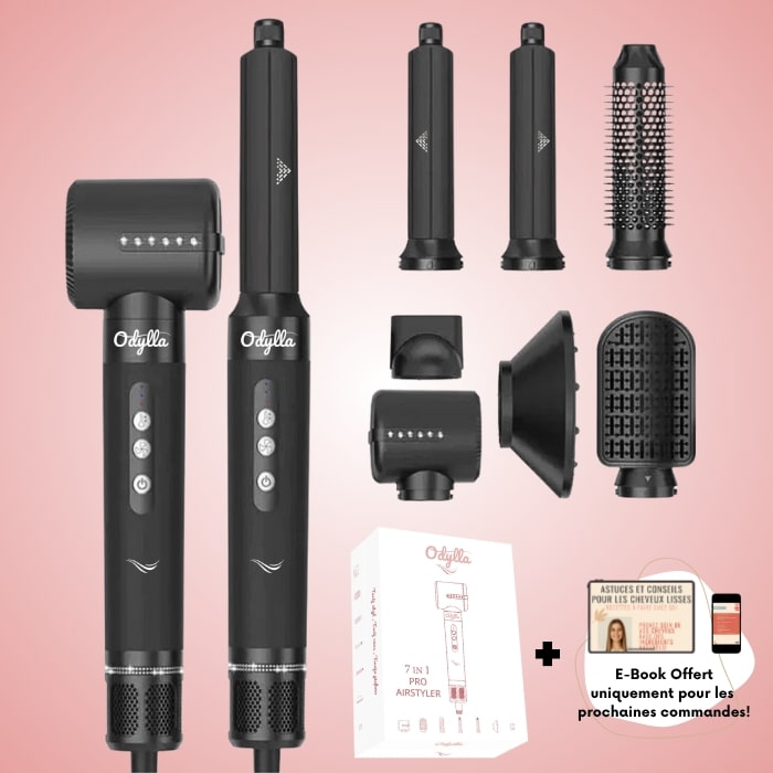 ODYLLA® - BROSSE SOUFFLANTE PRO 7 EN 1 + E-Book Offert